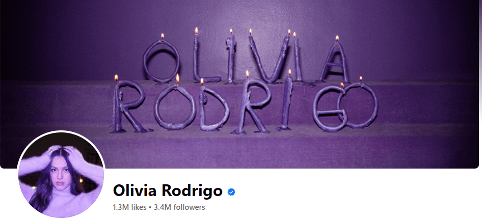  Olivia Rodrig Facebook