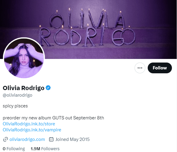 Olivia Rodrig Twitter