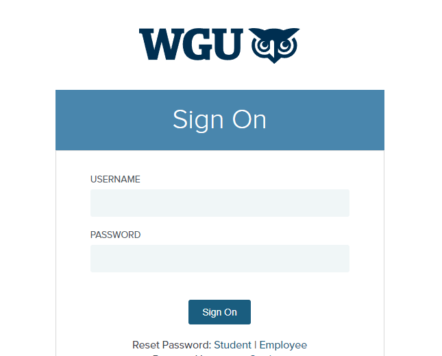 WGU Student Portal