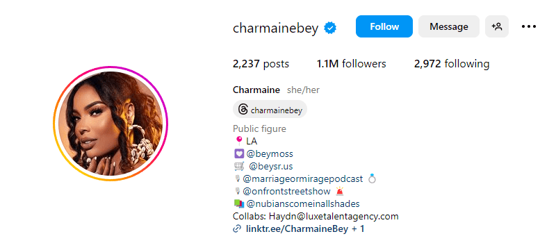 charmaine bey instagram