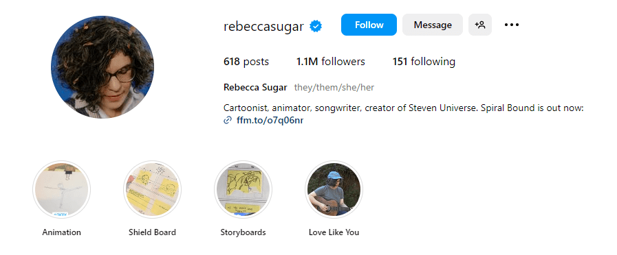 Rebecca Sugar instagram