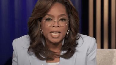 Oprah Winfrey fights back tears as she reveals her battle to lose weight