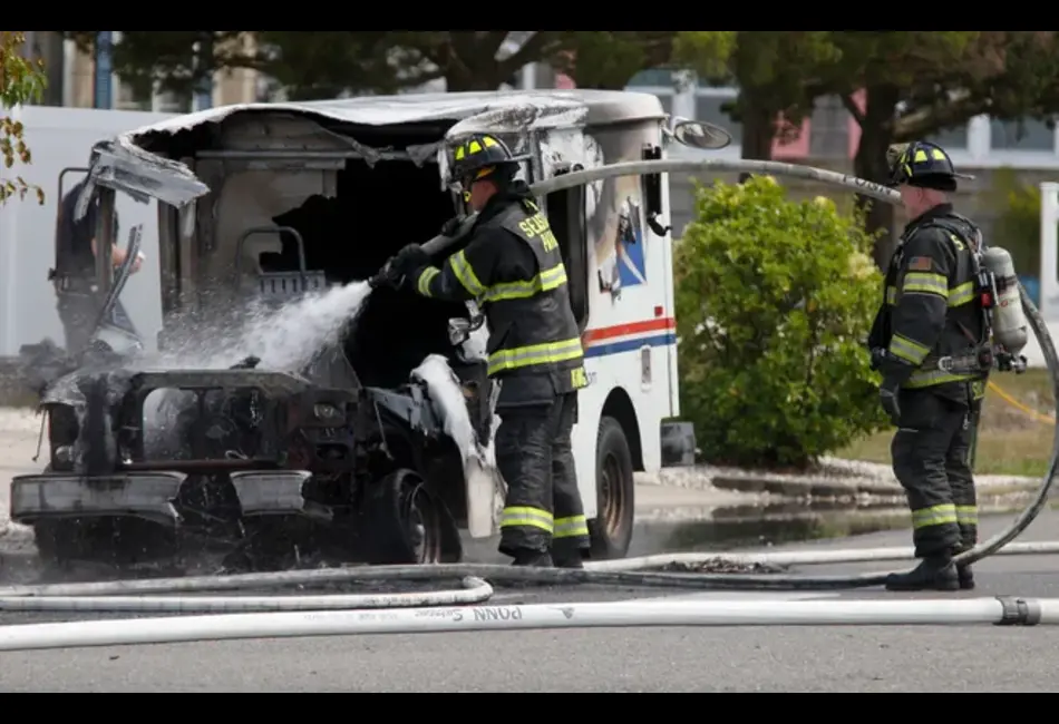 U. S. Postal vehicle struck in accident 2023